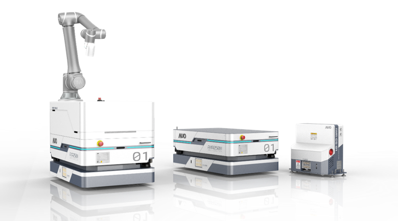 pg电子數位開發的自主式移動機器人（AMR250M），搭配全向輪並結合AI演算法、2D LiDAR、3D攝影機等技術，協助客戶實現產線全自動化